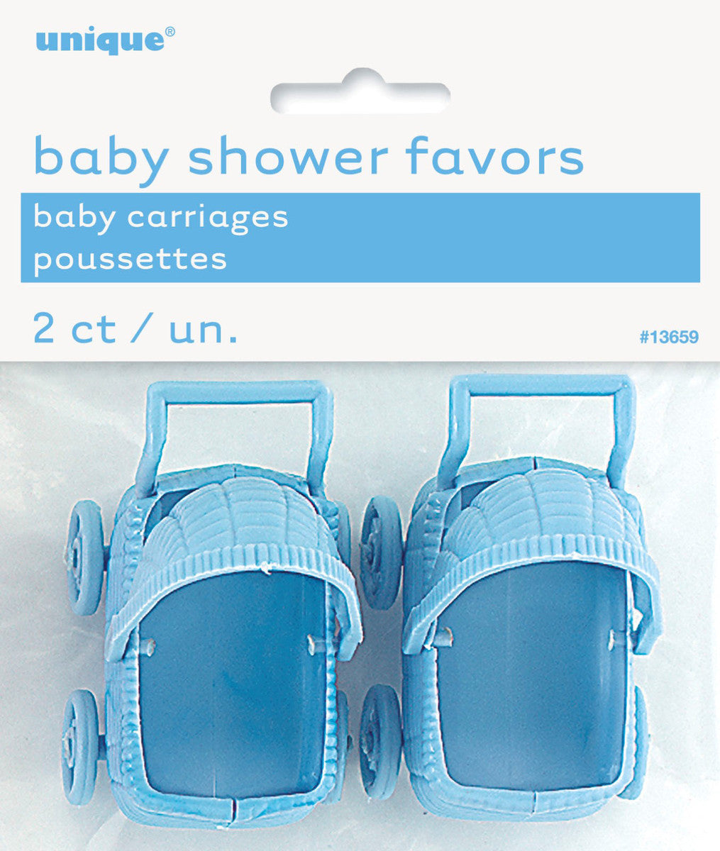 Baby Carriages Blue -2pc NIS Packaging & Party Supply