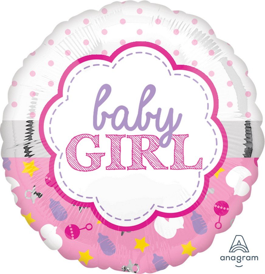 Baby Girl Scallop 45cm NIS Packaging & Party Supply