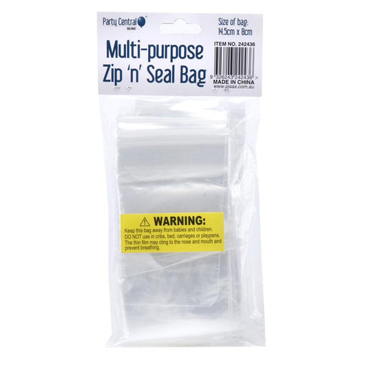 Bag Resealable 50pk NIS Packaging & Party Supply