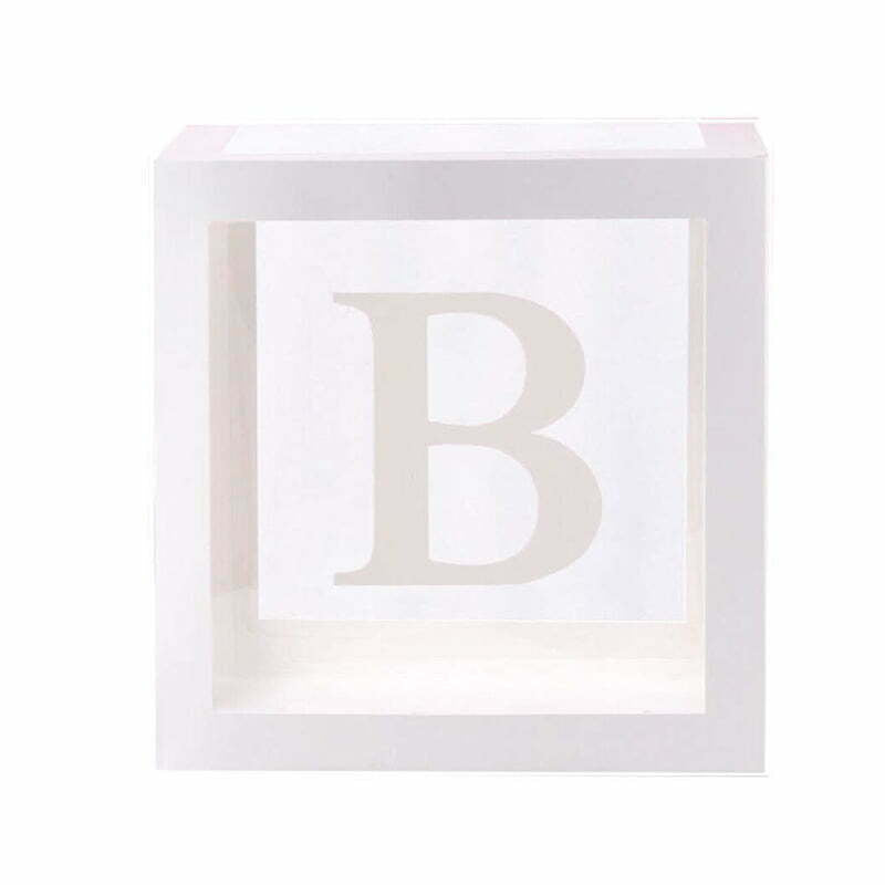 Buy Balloon Box white Letter B at NIS Packaging & Party Supply Brisbane, Logan, Gold Coast, Sydney, Melbourne, Australia