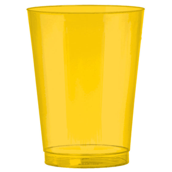 Big Party Pack, Plastic Tumblers YELLOW SUNSHINE (72 PACK) 295ML NIS Packaging & Party Supply