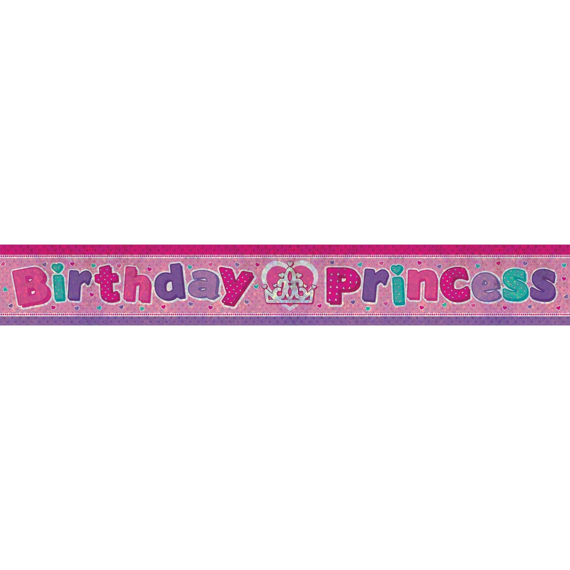 Birthday Princess Banner 2.7m Long NIS Packaging & Party Supply