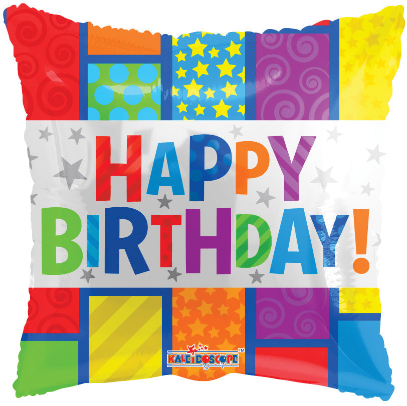 Buy Birthday Square Foil Square (45cm) at NIS Packaging & Party Supply Brisbane, Logan, Gold Coast, Sydney, Melbourne, Australia