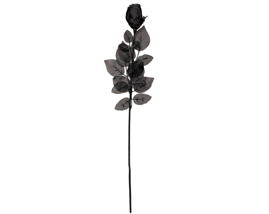 Black Fabric Rose NIS Packaging & Party Supply