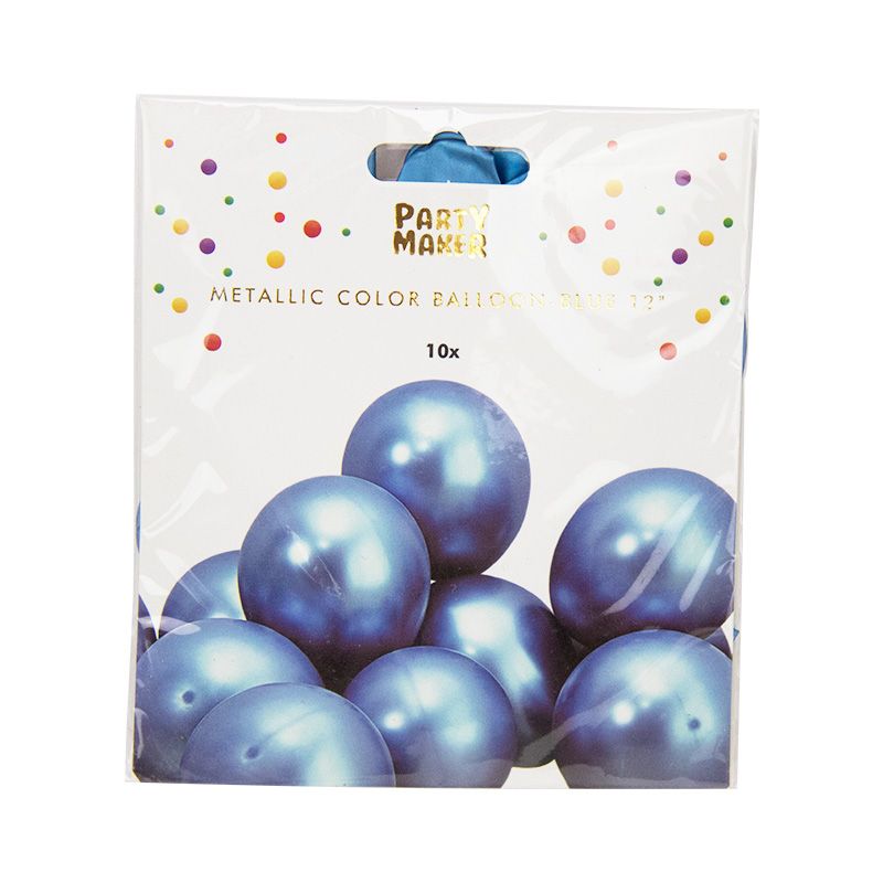 Buy Blue Chrome Balloon 30cm (10 pcs) at NIS Packaging & Party Supply Brisbane, Logan, Gold Coast, Sydney, Melbourne, Australia