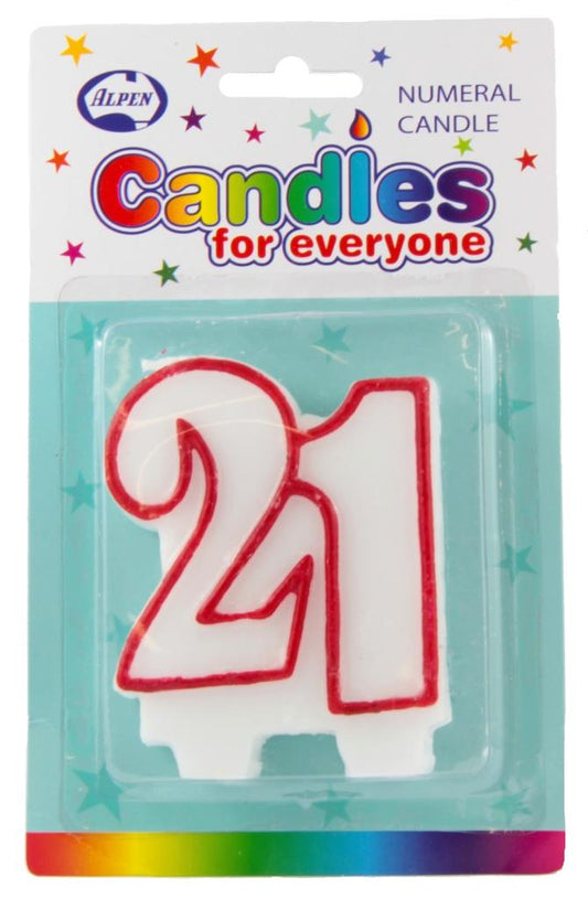 CANDLE NUMERAL #21 NIS Packaging & Party Supply