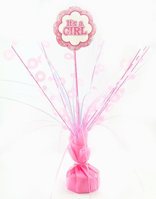 Buy CENTREPIECE PINK IT'S A GIRL at NIS Packaging & Party Supply Brisbane, Logan, Gold Coast, Sydney, Melbourne, Australia