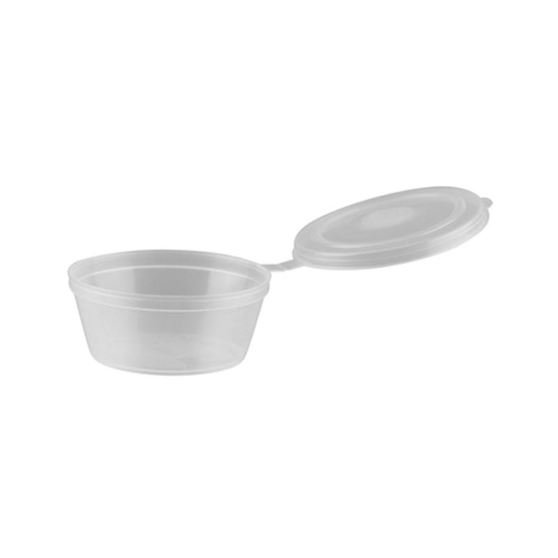 30ml Sauce container with hinge lid 50pk