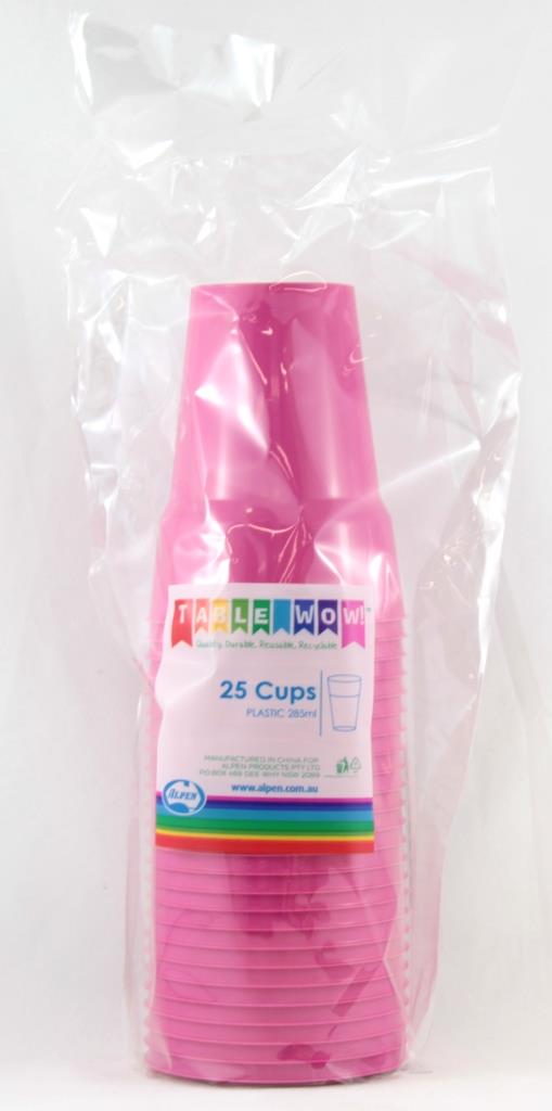 Buy CUP MAGENTA 285ml P25 at NIS Packaging & Party Supply Brisbane, Logan, Gold Coast, Sydney, Melbourne, Australia