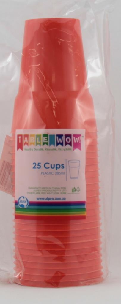 Buy CUP ORANGE 285ml P25 at NIS Packaging & Party Supply Brisbane, Logan, Gold Coast, Sydney, Melbourne, Australia