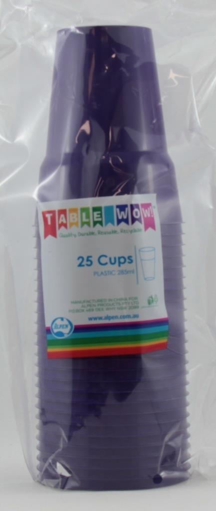 Buy CUP PURPLE 285ml P25 at NIS Packaging & Party Supply Brisbane, Logan, Gold Coast, Sydney, Melbourne, Australia