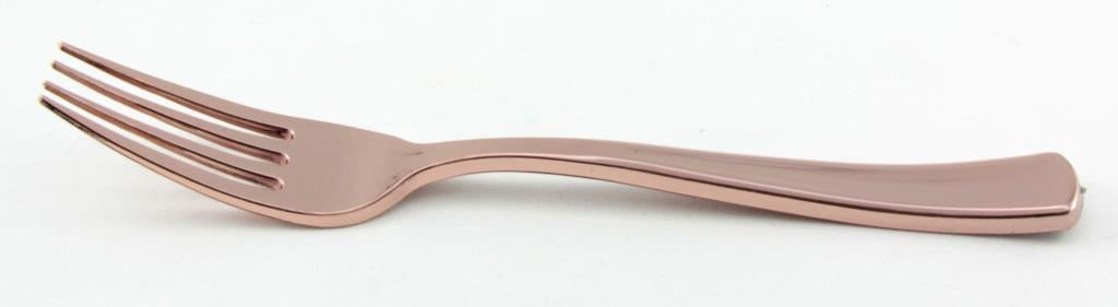 Buy CUTLERY ROSEGOLD FORK Pack of 12 at NIS Packaging & Party Supply Brisbane, Logan, Gold Coast, Sydney, Melbourne, Australia