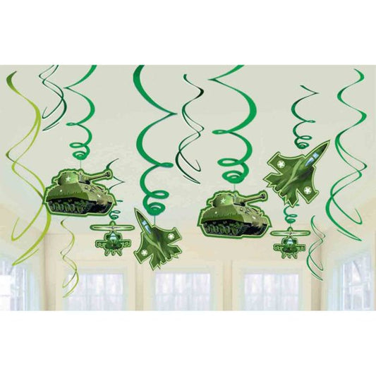 Buy Camouflag Swirl Decoration Value Pack at NIS Packaging & Party Supply Brisbane, Logan, Gold Coast, Sydney, Melbourne, Australia