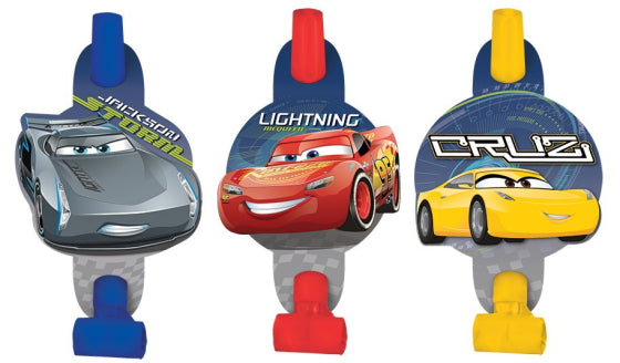 Cars 3 Blowouts pack of 8 NIS Packaging & Party Supply