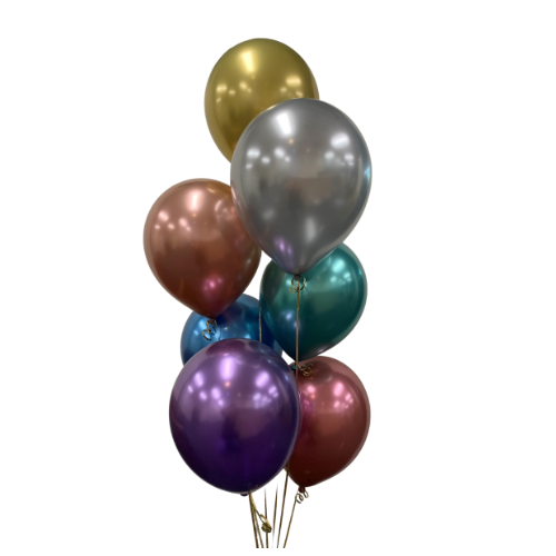 Buy Chrome Assorted Colours 30cm Balloons at NIS Packaging & Party Supply Brisbane, Logan, Gold Coast, Sydney, Melbourne, Australia