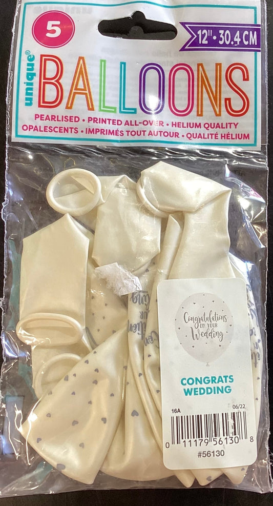 Congratulations on wedding balloon NIS Packaging & Party Supply