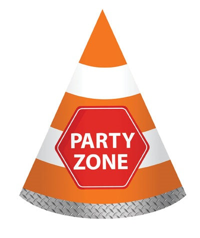 Construction party hats 8pk NIS Packaging & Party Supply