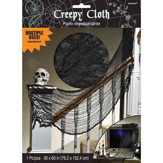 Creepy Cloth Black Decoration NIS Packaging & Party Supply