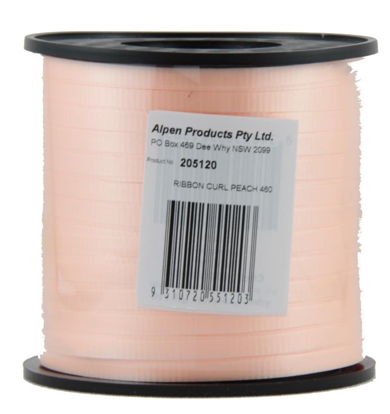 Buy Curling Ribbon Peach at NIS Packaging & Party Supply Brisbane, Logan, Gold Coast, Sydney, Melbourne, Australia