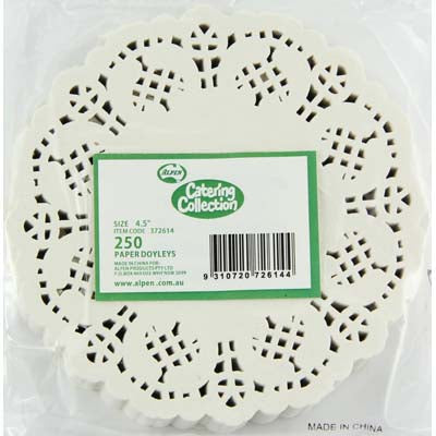 Buy DOYLEY ROUND 4.5" 114mm 250pcs at NIS Packaging & Party Supply Brisbane, Logan, Gold Coast, Sydney, Melbourne, Australia