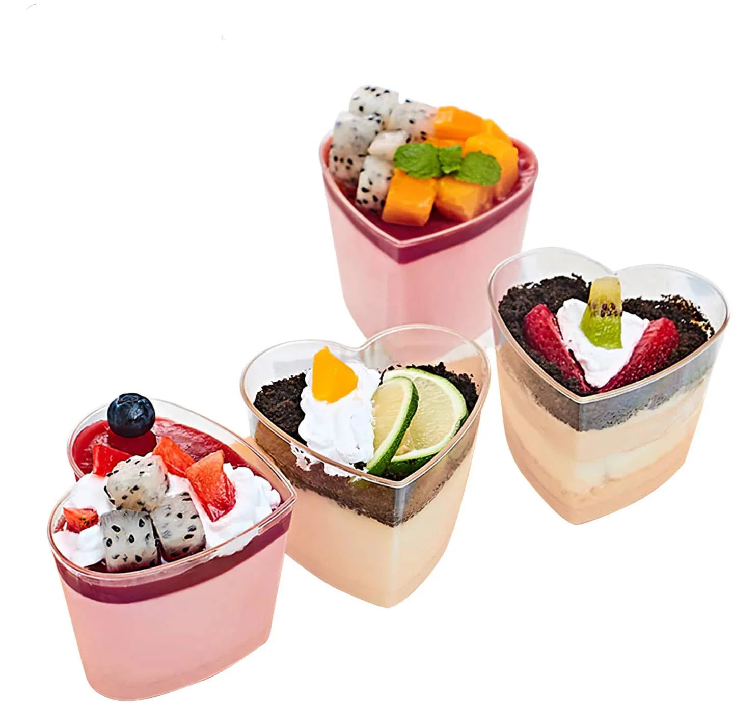 Dessert Cup Heart Shape 100ml (1pc) NIS Packaging & Party Supply