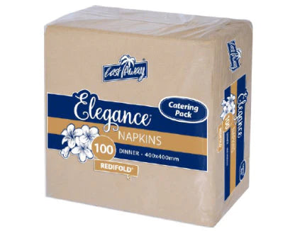 Dinner Napkins Brown Kraft RediFold 100PK NIS Packaging & Party Supply