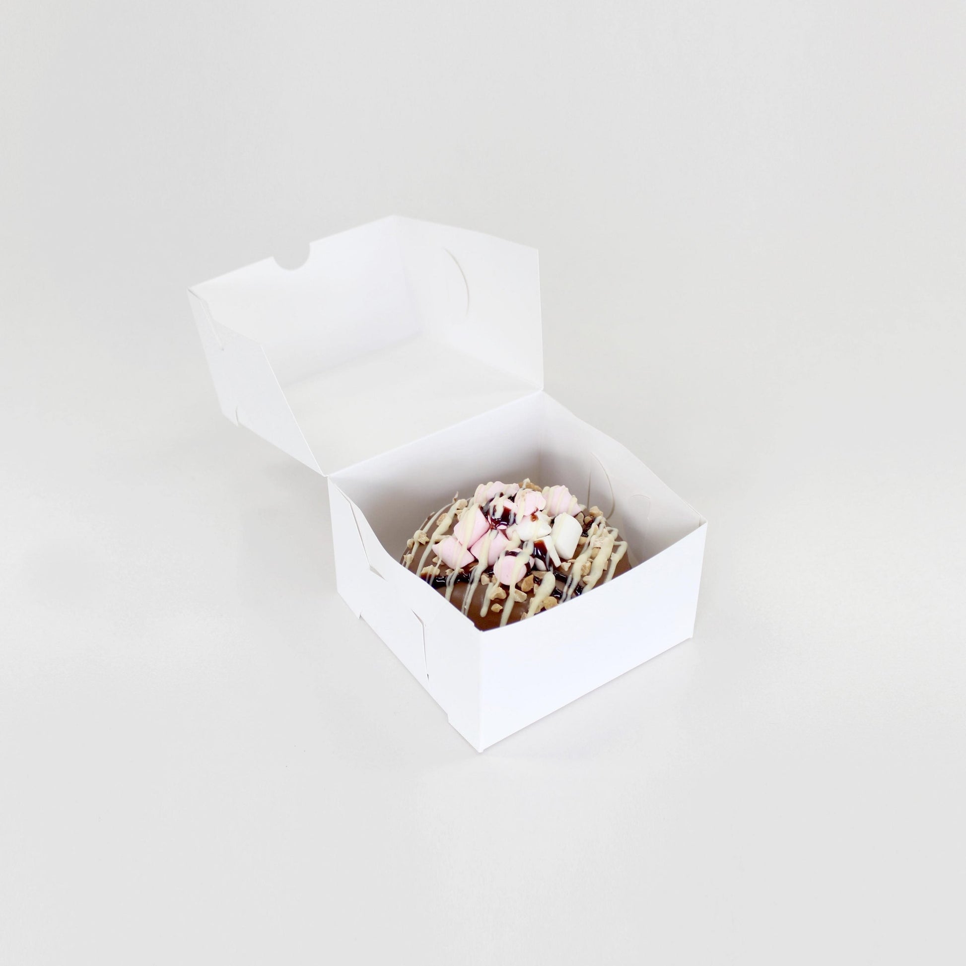 Donut Box 1 Cavity (4.5x4.5x2.5in) 1PC NIS Packaging & Party Supply