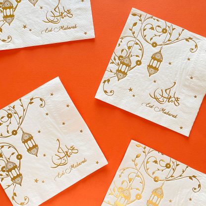 EID MUBARAK NAPKINS 20 Pack NIS Packaging & Party Supply