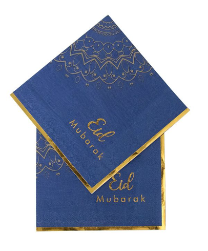 Buy Eid Mubarak Napkin (16 PACK) at NIS Packaging & Party Supply Brisbane, Logan, Gold Coast, Sydney, Melbourne, Australia