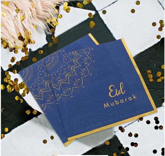 Buy Eid Mubarak Napkin (16 PACK) at NIS Packaging & Party Supply Brisbane, Logan, Gold Coast, Sydney, Melbourne, Australia