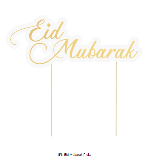 Buy Eid Mubarak Picks 1pc at NIS Packaging & Party Supply Brisbane, Logan, Gold Coast, Sydney, Melbourne, Australia