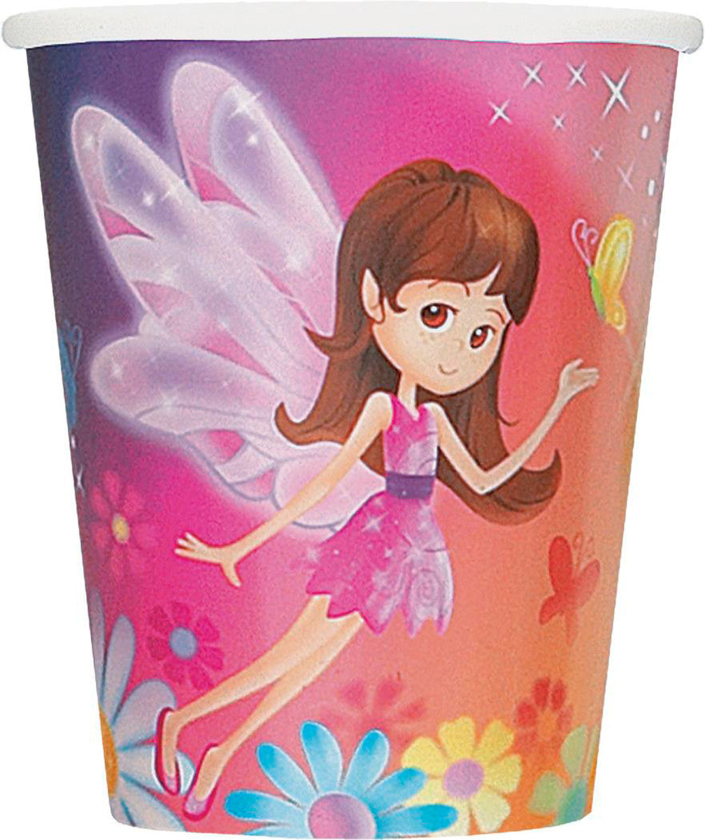 FAIRY WHIMSY 8 X 270ML (9OZ) PAPER CUPS 8Pk NIS Packaging & Party Supply