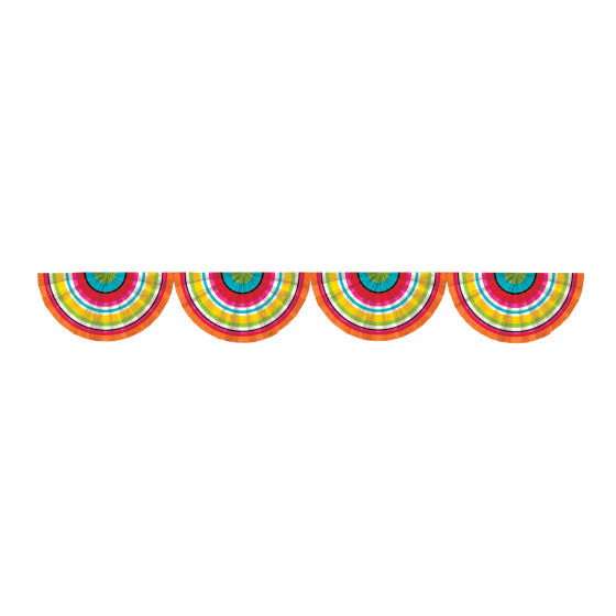 FIESTA SERAPE GARLAND PAPER BUNTING 2.7m NIS Packaging & Party Supply