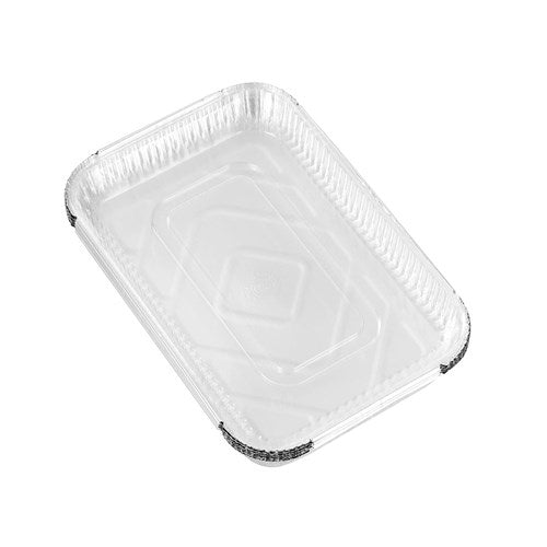 FOIL TRAY LGE W/ PLASTIC LID 31.5X21X4.5CM 6PK NIS Packaging & Party Supply