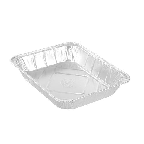 FOIL TRAY LGE W/ PLASTIC LID 31.5X25.5X5.5CM 3PK NIS Packaging & Party Supply