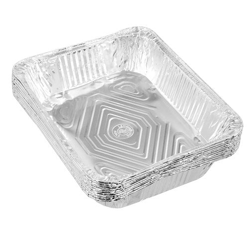 FOIL TRAY RECT 10PK PDQ 32X26.5X6CM SHELF READY PDQ NIS Packaging & Party Supply