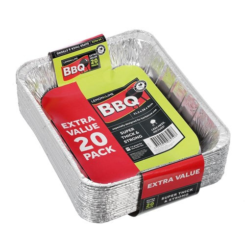 FOIL TRAY VALUE 20PK  31.5X26X5CM NIS Packaging & Party Supply