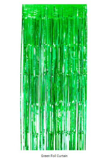 Buy Foil Curtain-Green 90*200cm at NIS Packaging & Party Supply Brisbane, Logan, Gold Coast, Sydney, Melbourne, Australia