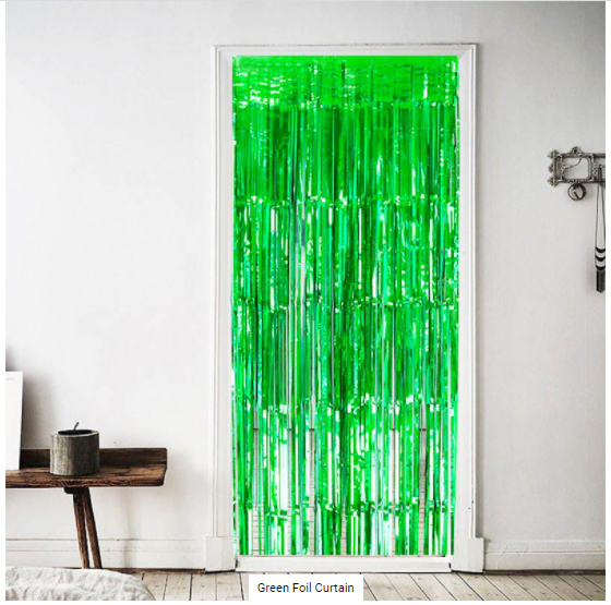 Buy Foil Curtain-Green 90*200cm at NIS Packaging & Party Supply Brisbane, Logan, Gold Coast, Sydney, Melbourne, Australia