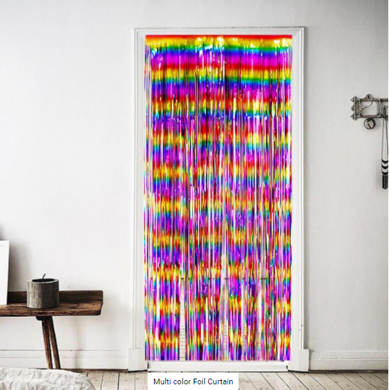 Buy Foil Curtain-Multi color at NIS Packaging & Party Supply Brisbane, Logan, Gold Coast, Sydney, Melbourne, Australia