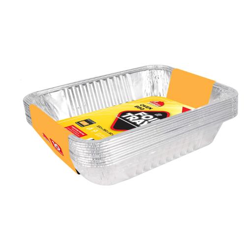 Foil Rectangle Trays 10pk 32x26x6cm NIS Packaging & Party Supply