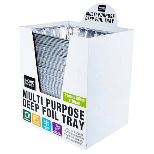 Foil Tray Deep 31.5cm x 25.5cm x 10.2cm NIS Packaging & Party Supply