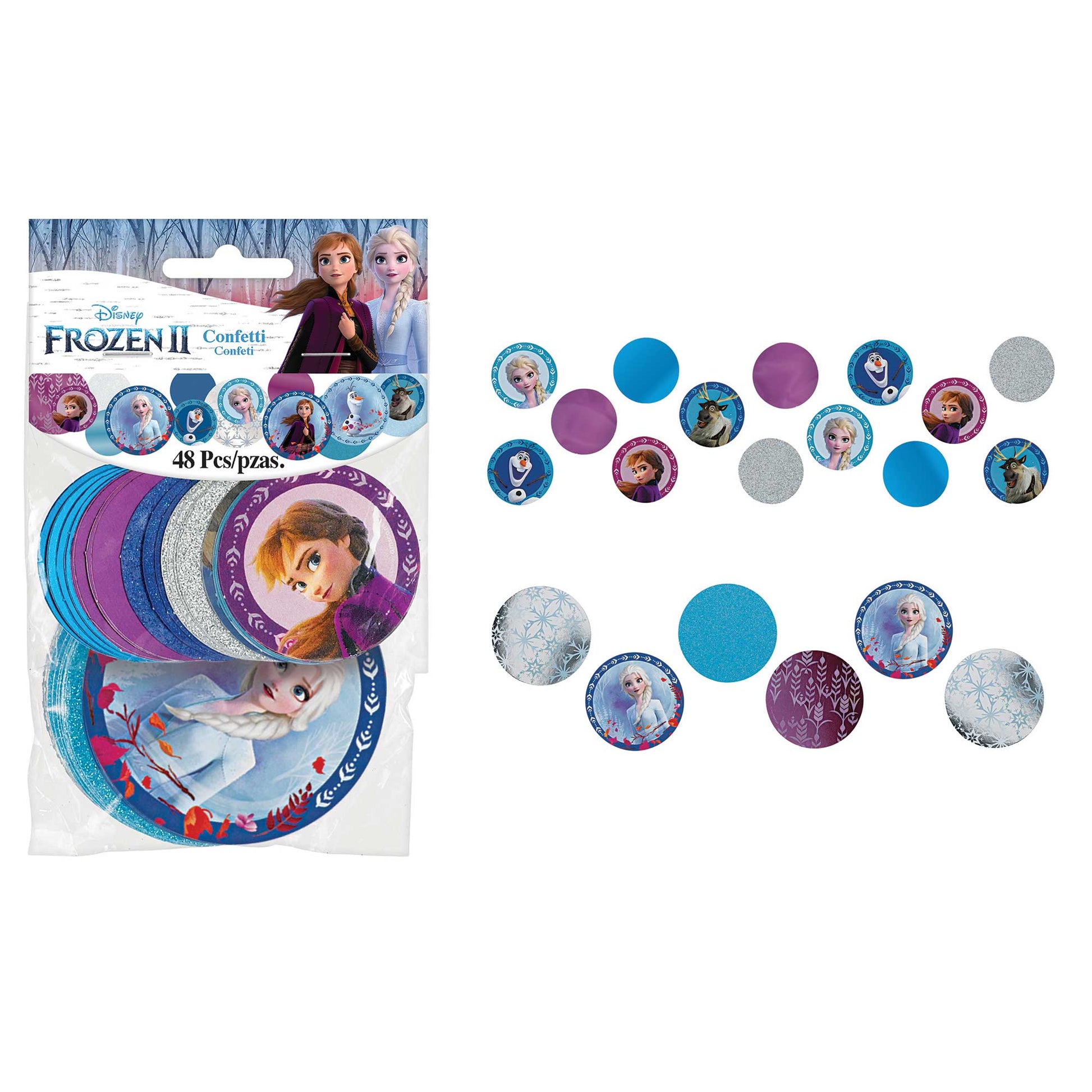 Frozen 2 Giant Confetti Circles NIS Packaging & Party Supply