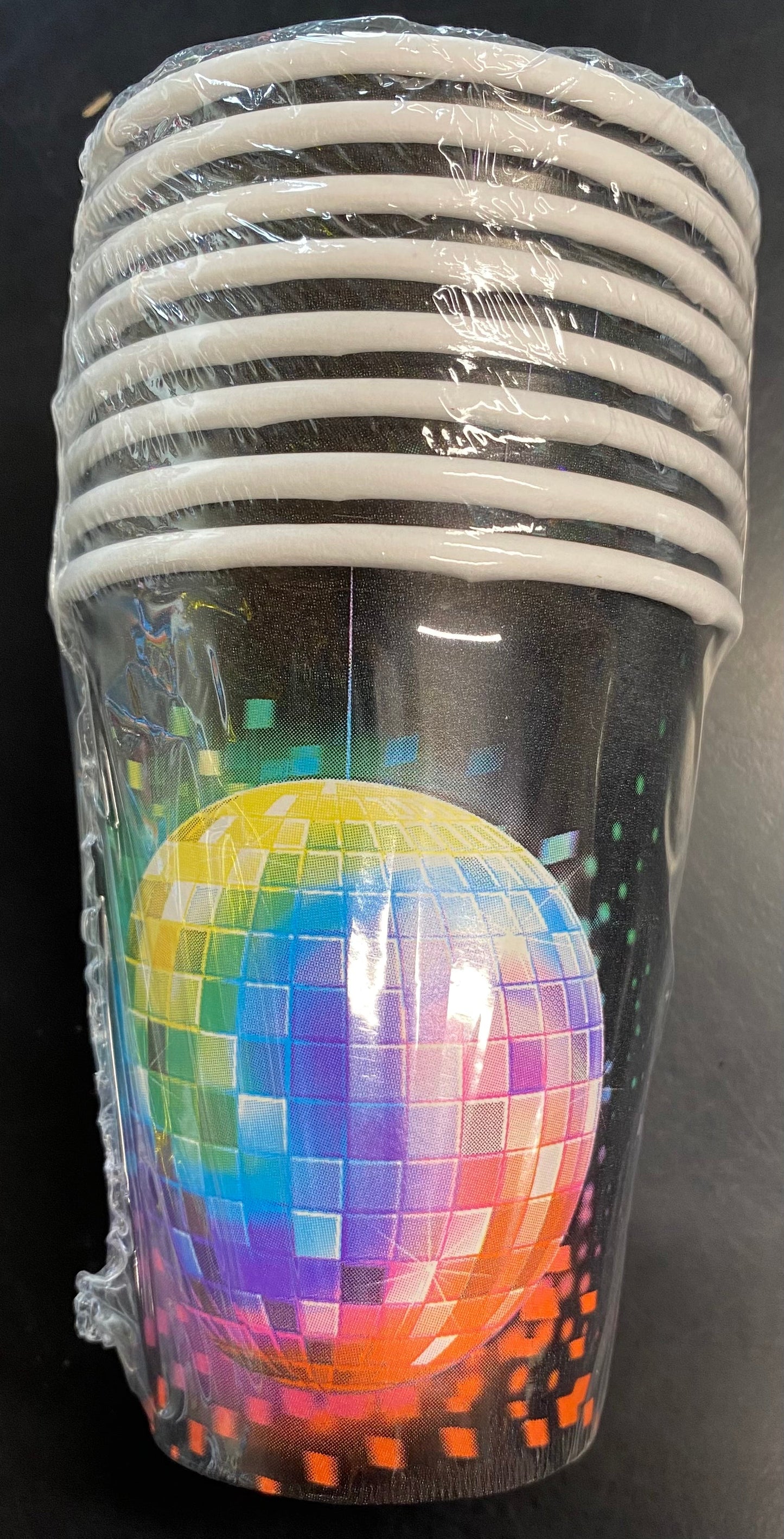 Disco Fever 266ml Paper Cups 8pk