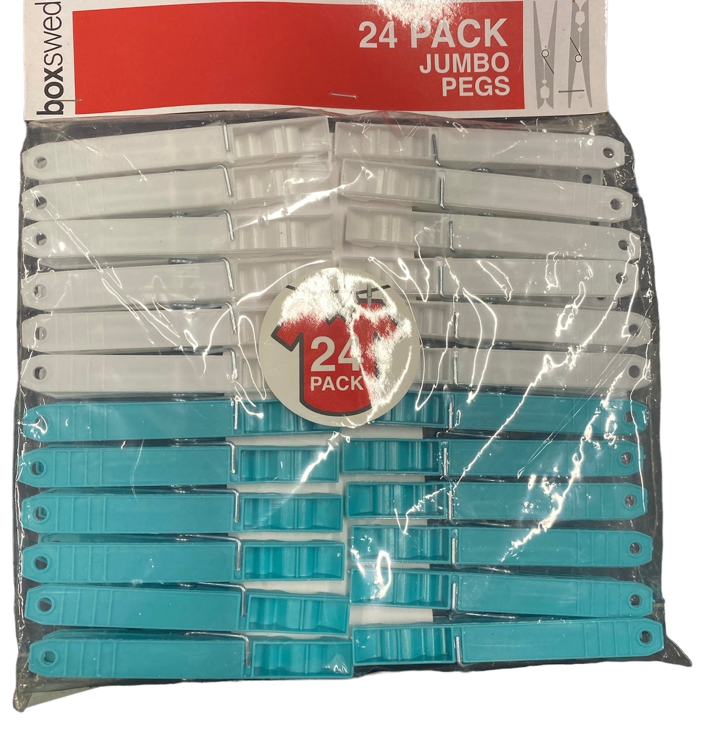 Jumbo clothes pegs 24 pk