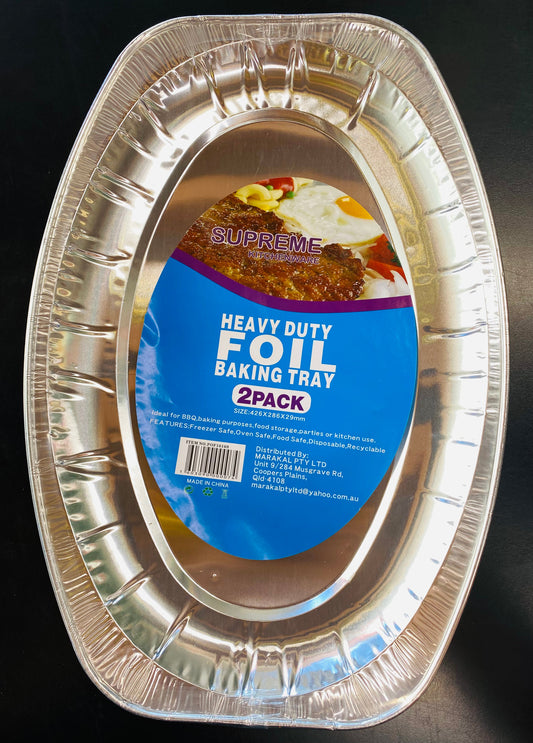 Heavy Duty Baking Foil Tray 2pk ( 426x288x29mm)