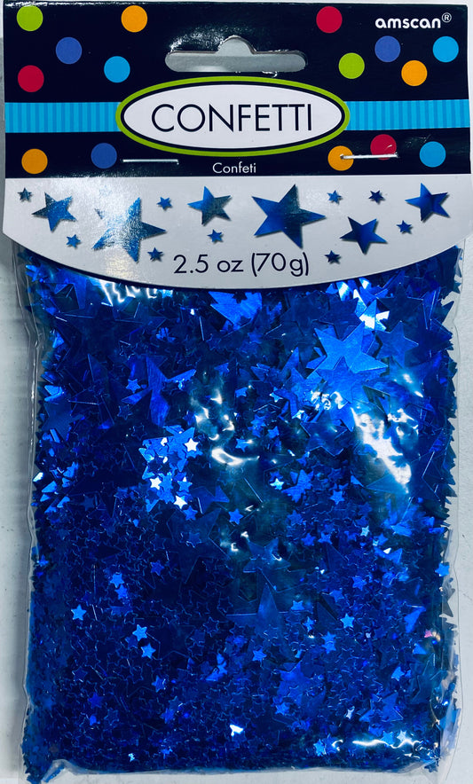 Blue Stars Confetti 2.5oz (70gm)