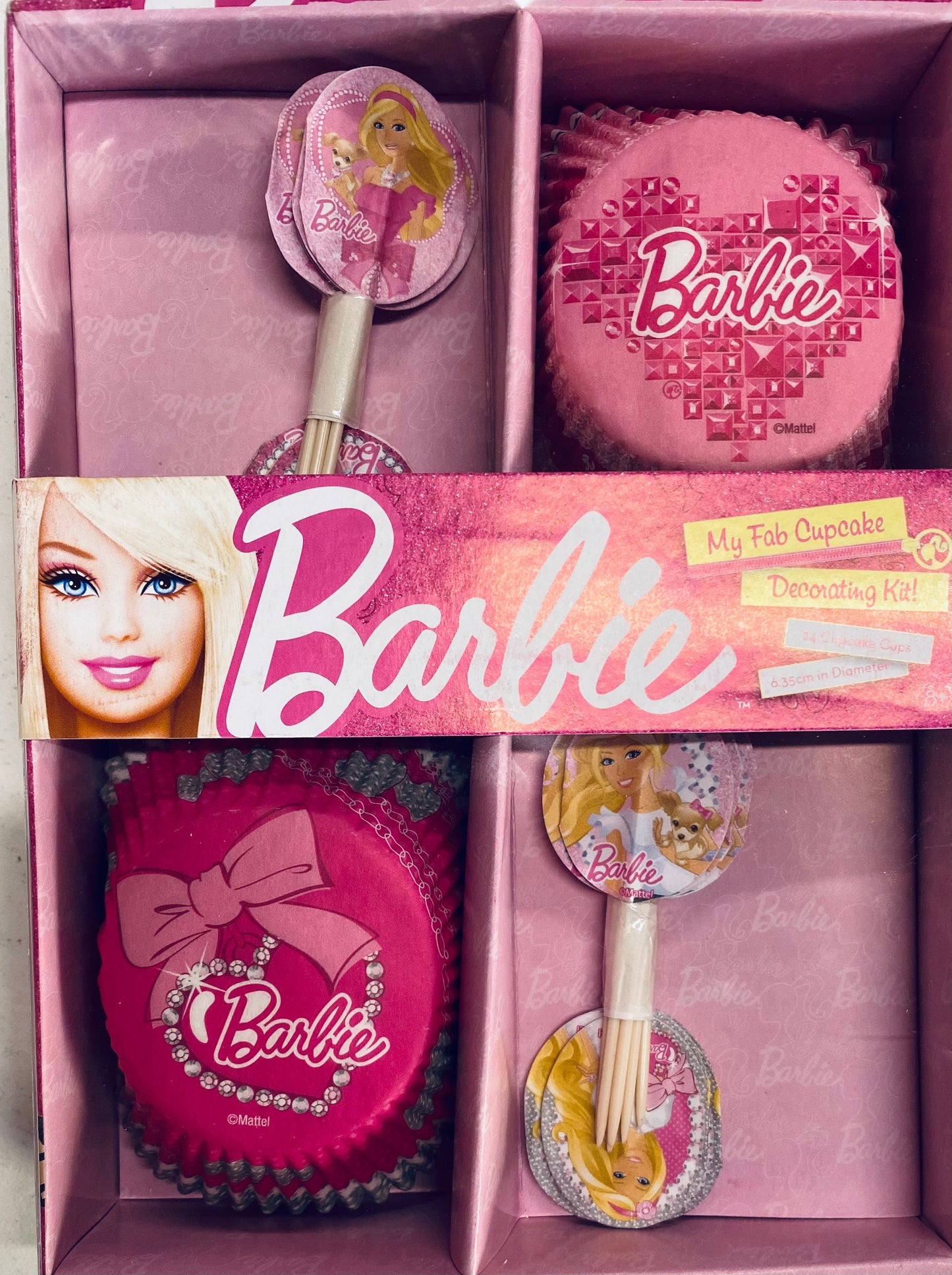 Barbie Cupcake Decorating Kit 24pk 6.35cm in diameter