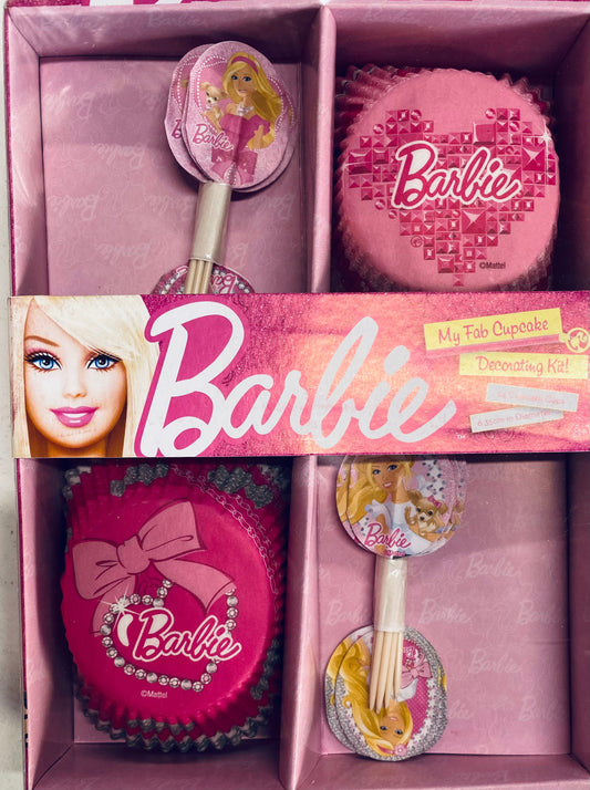 Barbie Cupcake Decorating Kit 24pk 6.35cm in diameter