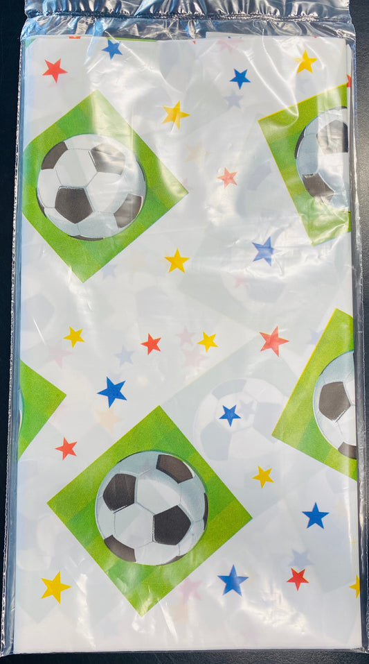 Championship Soccer Plastic Tablecover 54inx102in